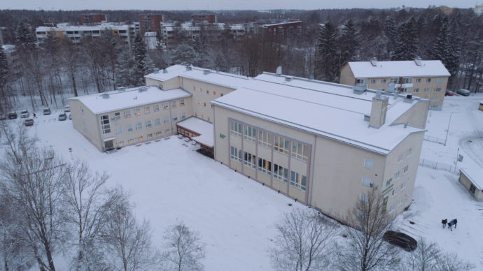 Koulun ilmakuva 2018